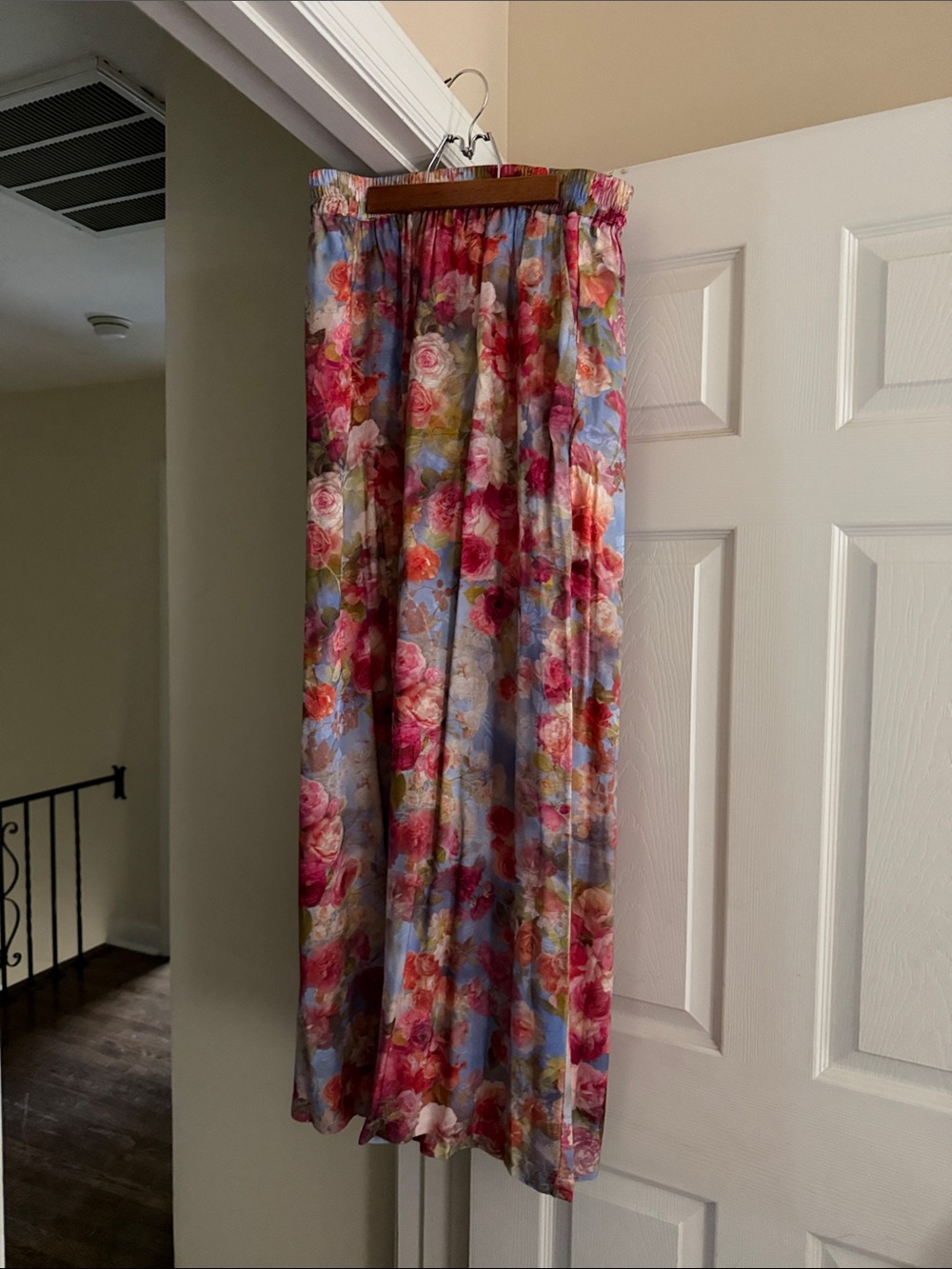 L’Agence wide leg pants in Cloud Multi-Color